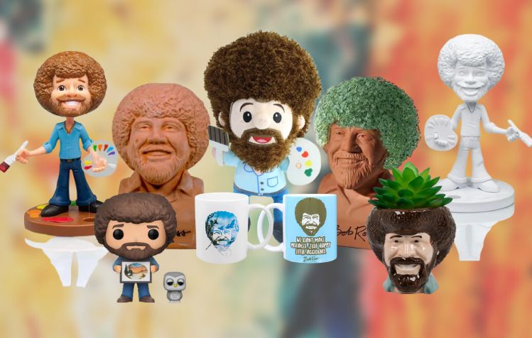 Happy Little Christmas Bob Ross Ornament Decoration Gifts