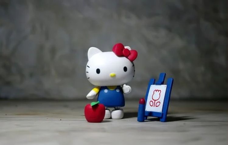 Somebody was being very creative.  Hello kitty items, Hello kitty