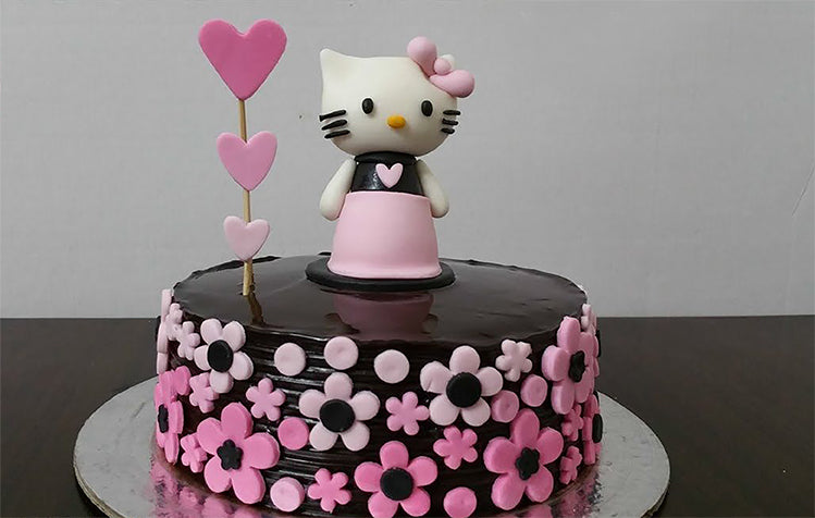 happy birthday kitten cake