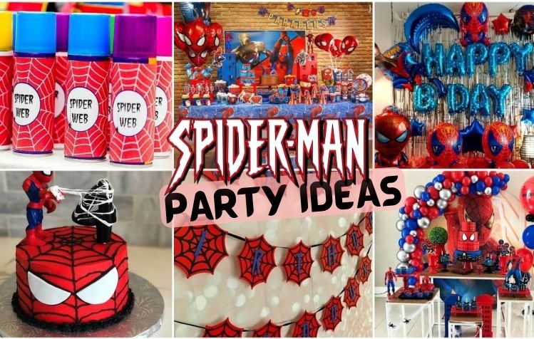 Spidey Party Decor  Spiderman birthday party decorations, Spiderman  birthday party, Superman birthday party