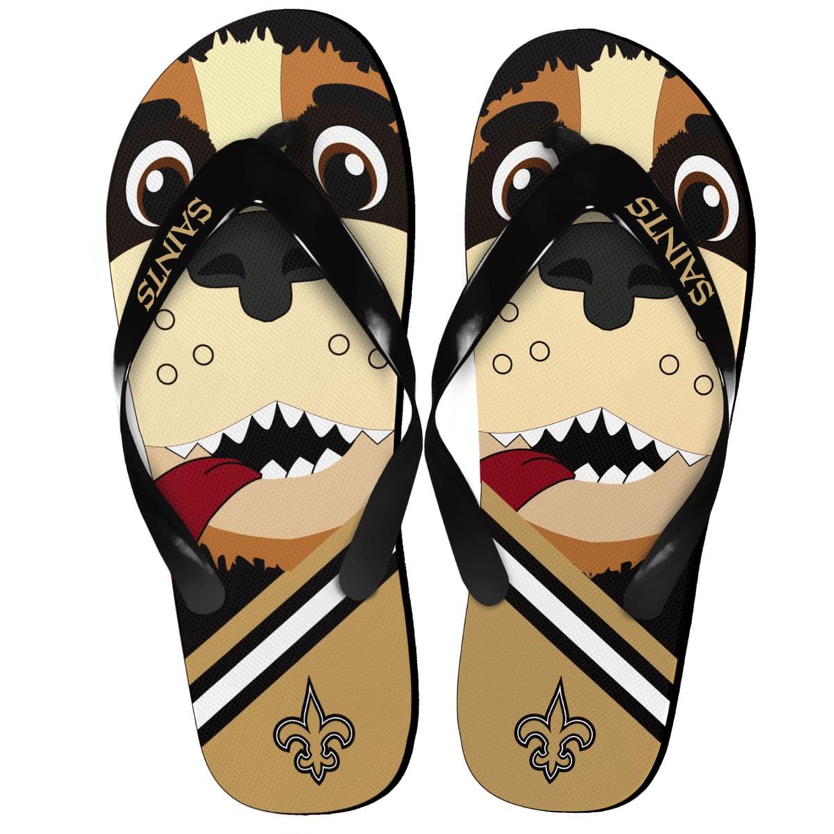 New Orleans Saints Slippers - Flip Flops