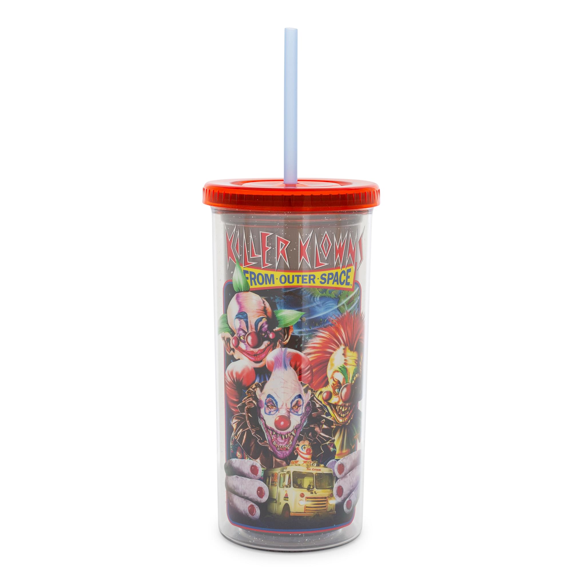 20 oz. Carnival Cup with Curly Straw, Color Lid | Plum Grove