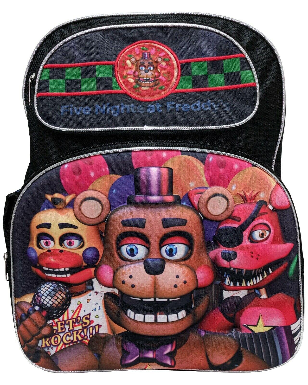  Five Nights at Freddy's Backpack Set Kids 4 Piece