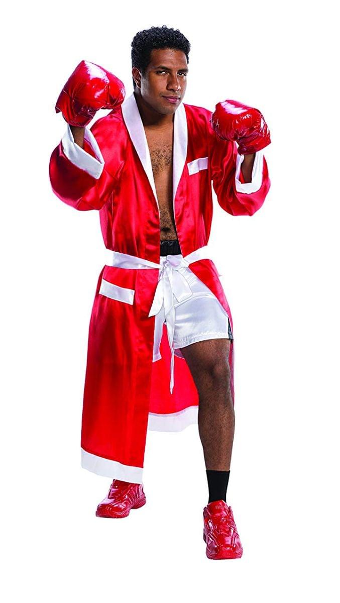 The Boxer Men’s Costume Robe & Shorts (Red) | Free Shipping