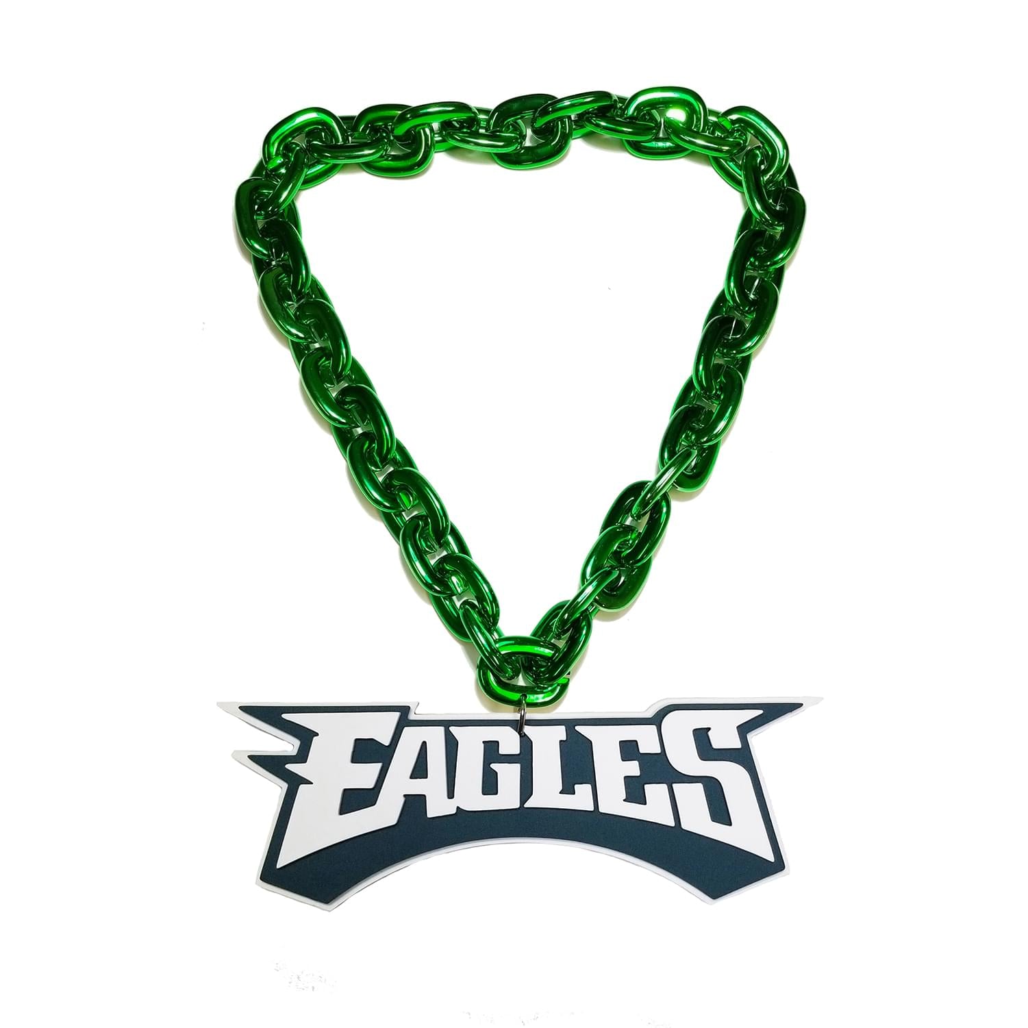 Philadelphia Eagles NFL Touchdown Fan Chain 10 Inch 3D Foam Magnet Necklace