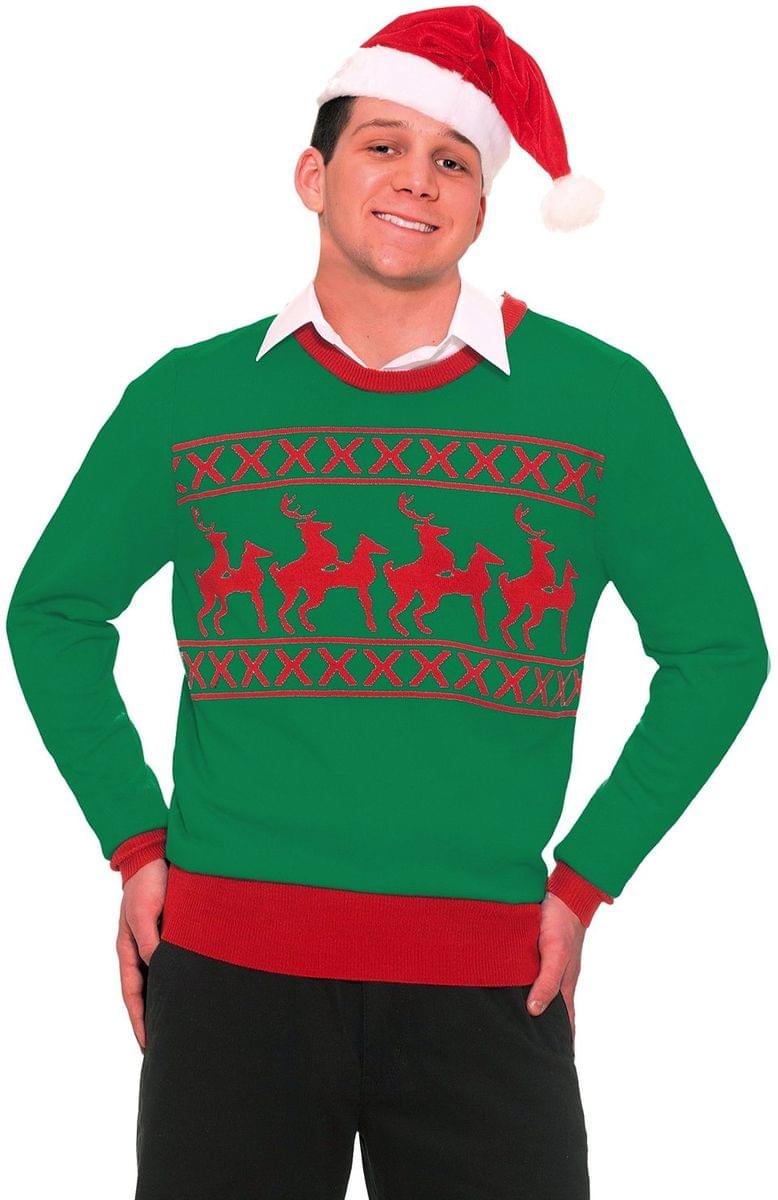  HO Red Ugly Christmas Sweater (Adult X-Small) : Pet