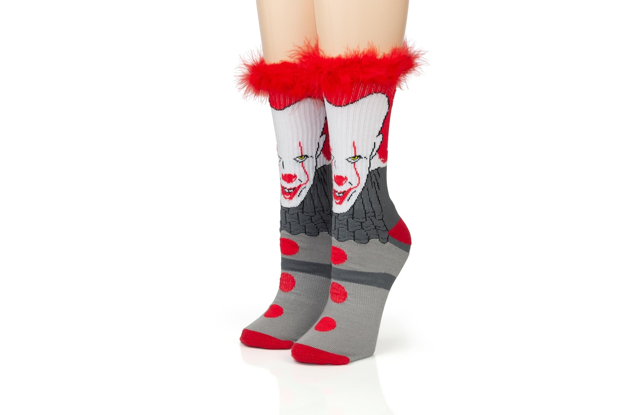 Adult's Knee-High Clown Socks