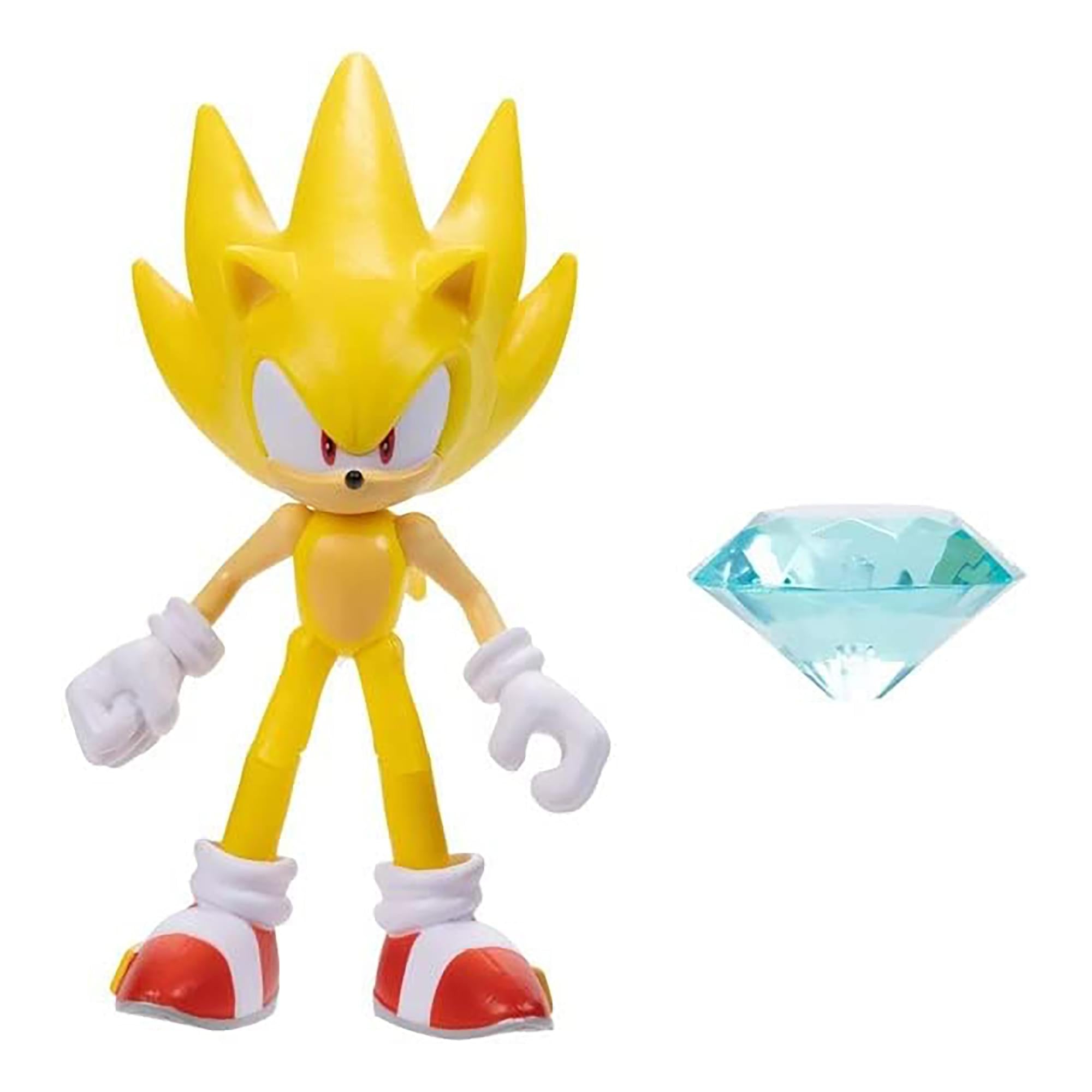 Sonic The Hedgehog - Super Sonic with Chaos Emerald 4 Action Figure