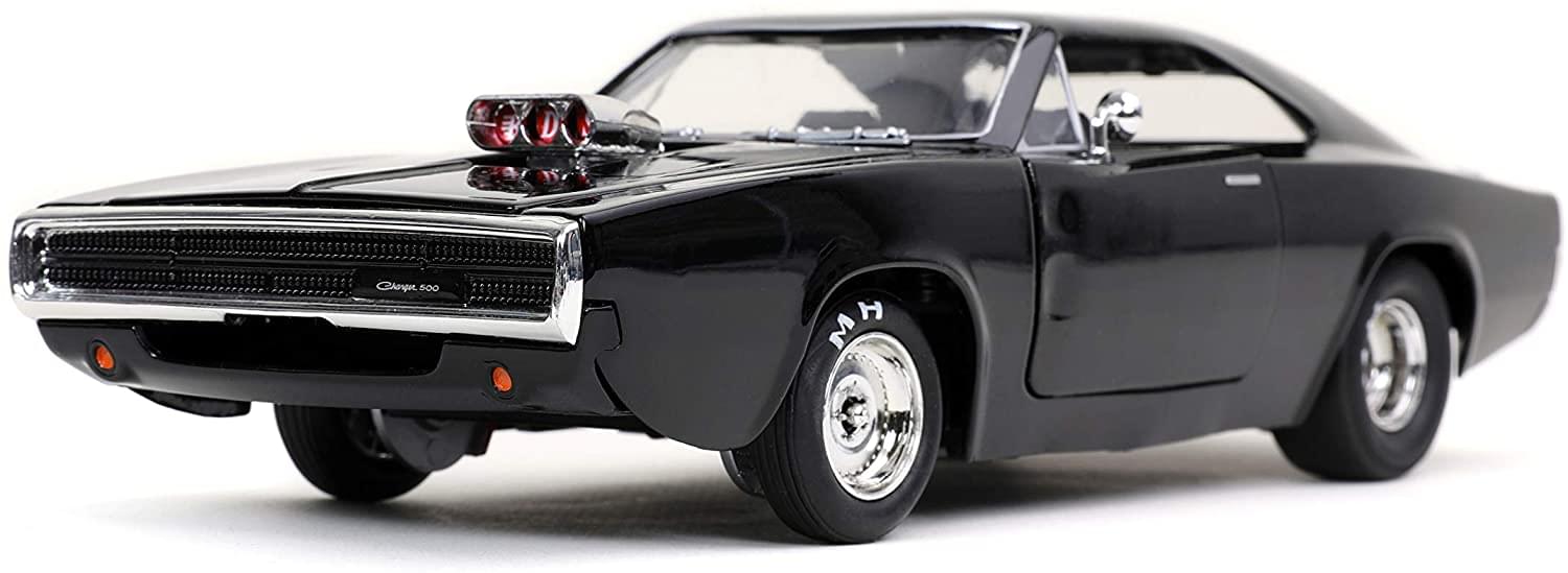 JADA 1/24 DODGE CHARGER R/T NERA FAST & FURIOUS CON FIGURA DOM