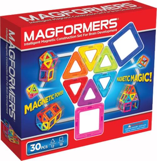 Magformers rainbow store 30 piece set