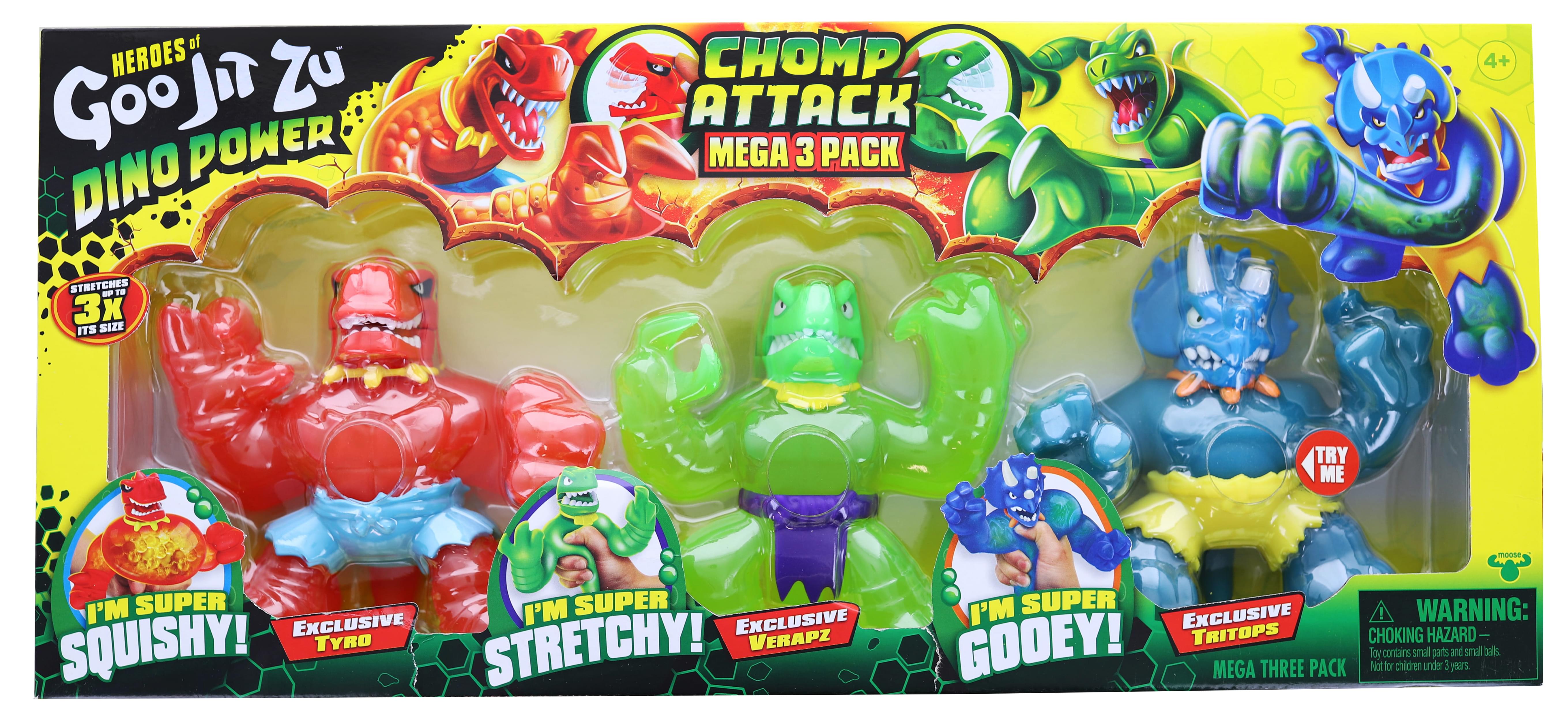 Heroes Of Goo Jit Zu Dino Chomp Attack Mega Pack | 3 Exclusive Figures