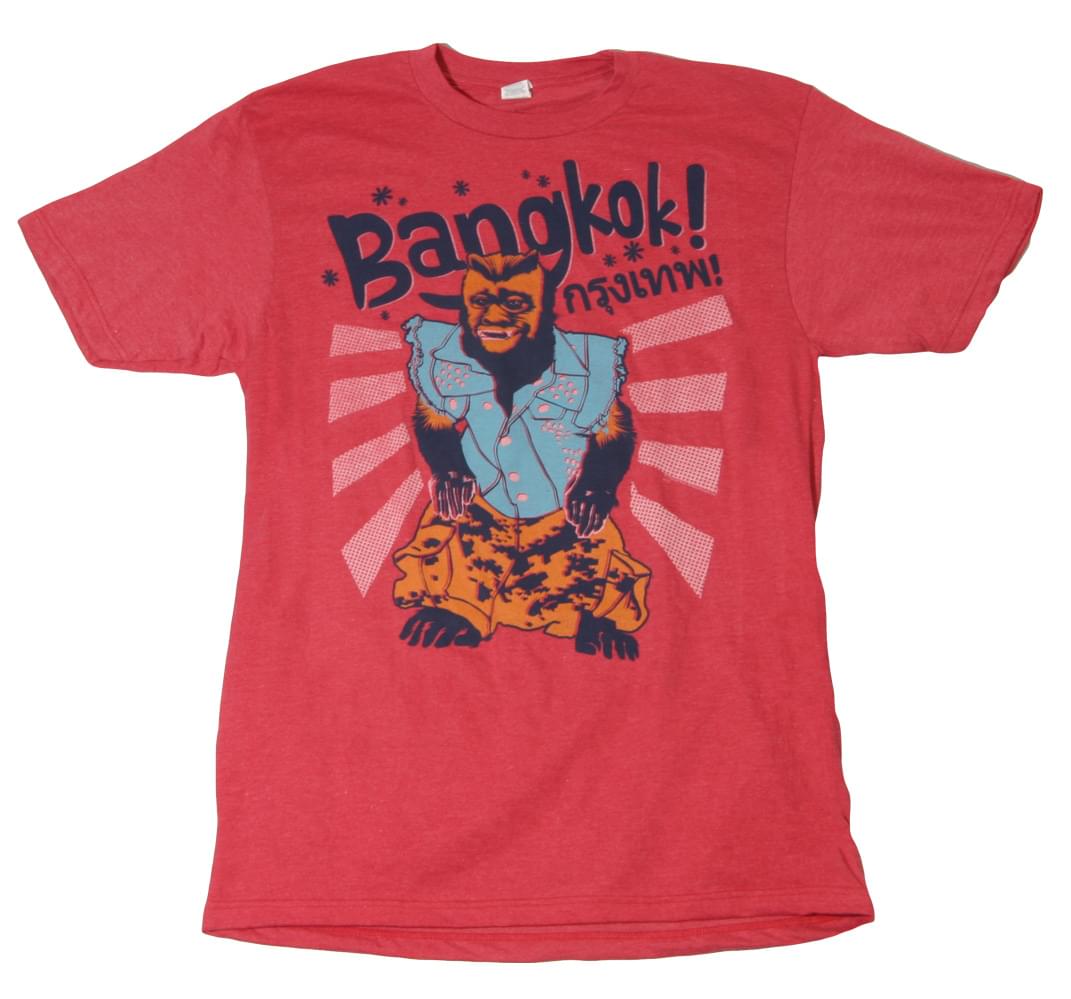 Hangover 2 Bangkok Monkey Red Adult T-Shirt | Free Shipping