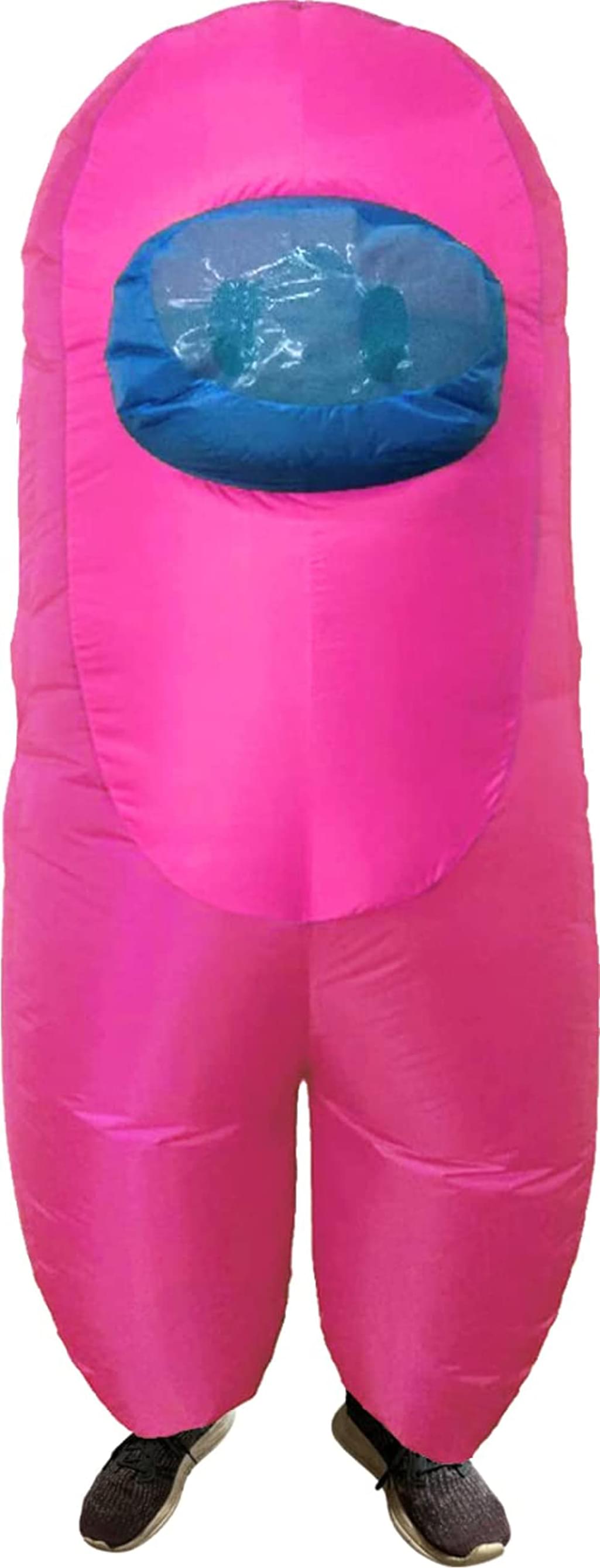 Amongst Us Imposter Sus Crewmate Inflatable Adult Costume Red | Standard