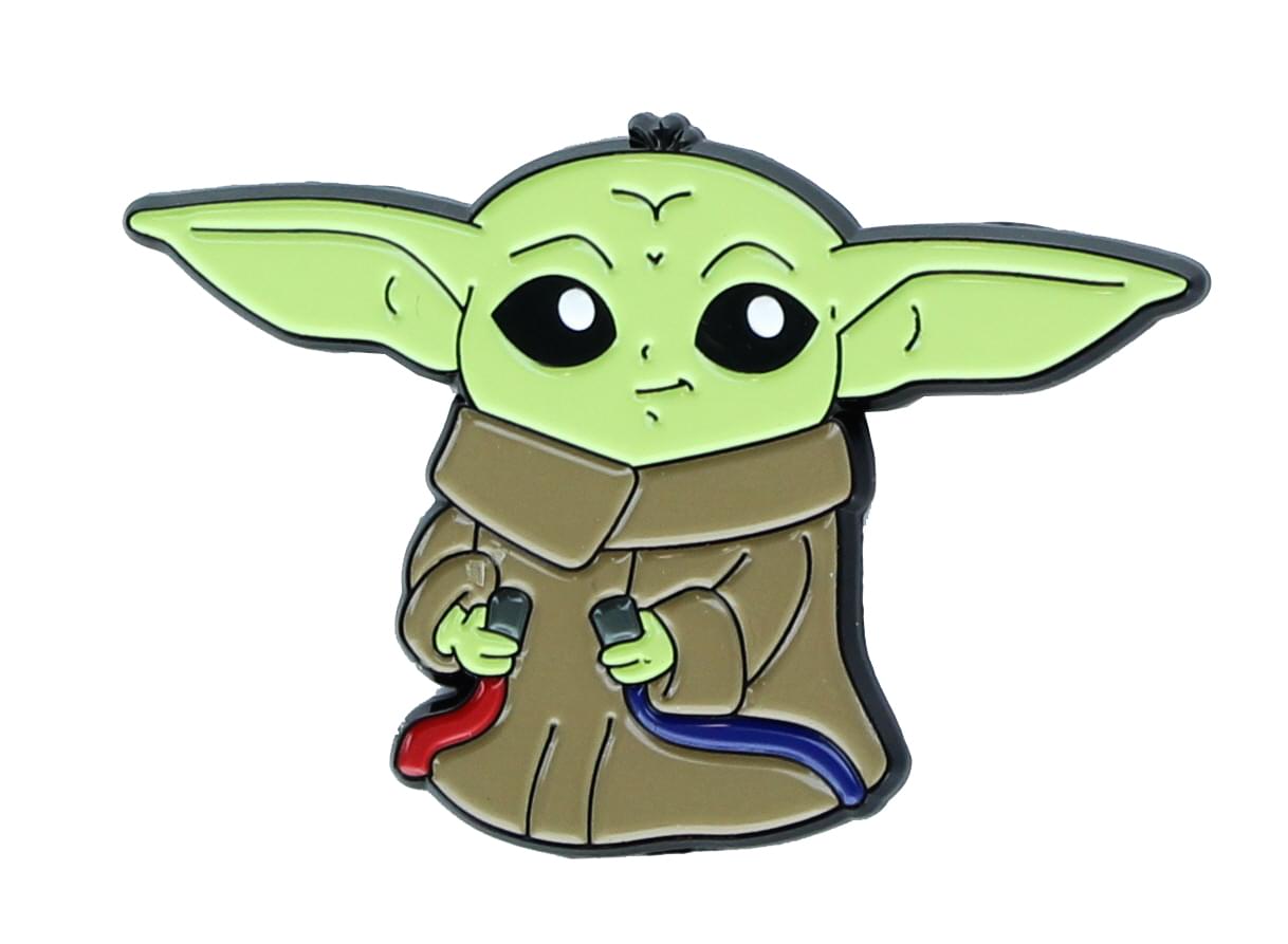 Baby Yoda Cute Star Wars Mandalorian Character Figure Enamel Metal