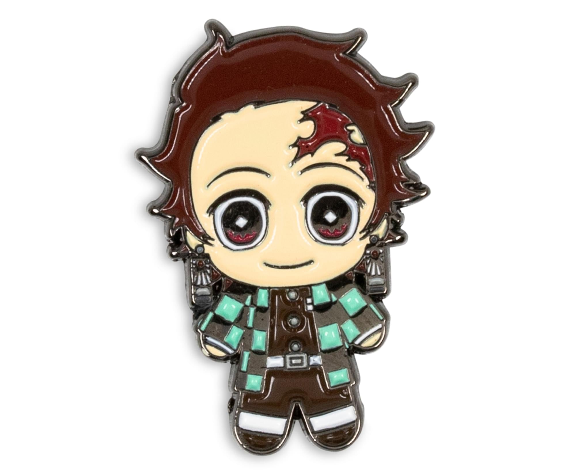 Demon Slayer Kimetsu no Yaiba Kamado Tanjiro with Onigiri - Demon Slayer -  Pin