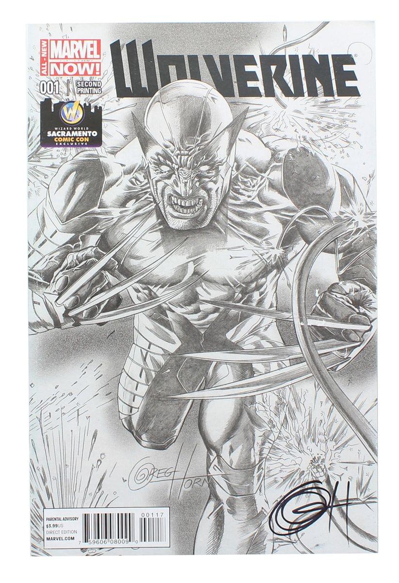 Marvel NOW! Wolverine #1 | Autographed WW Sacramento B&W Cover | Free