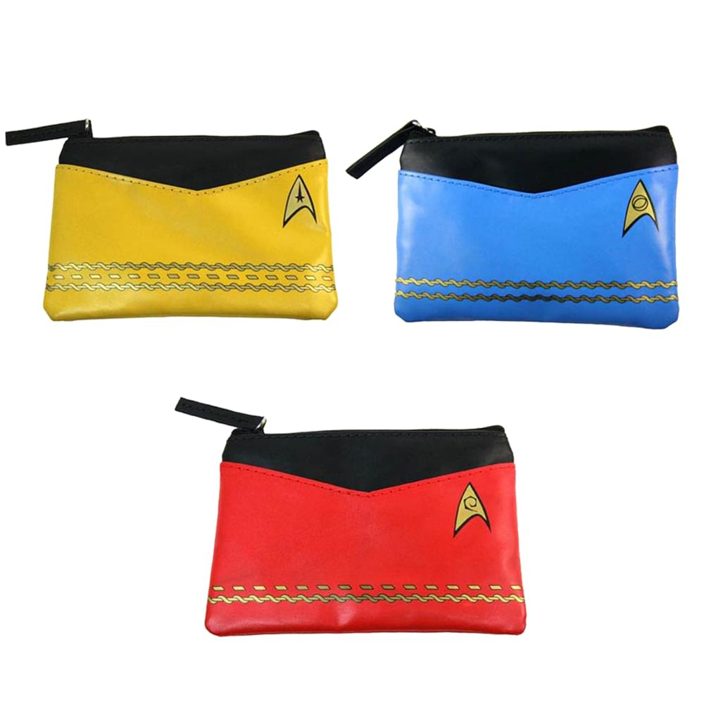 Star Trek Uniform Coin Purse Gift Set: Gold, Red, & Blue | Free Shippi
