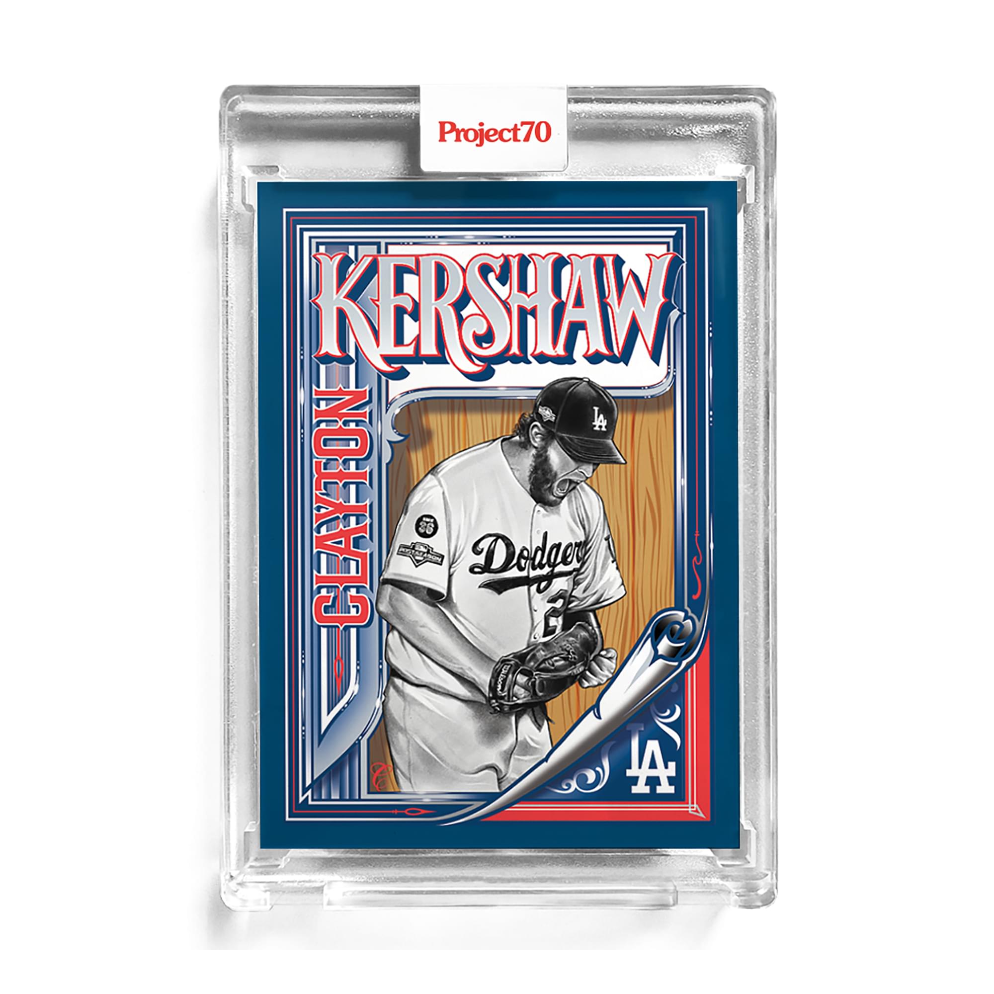 Five Clayton Kershaw Trading Cards 