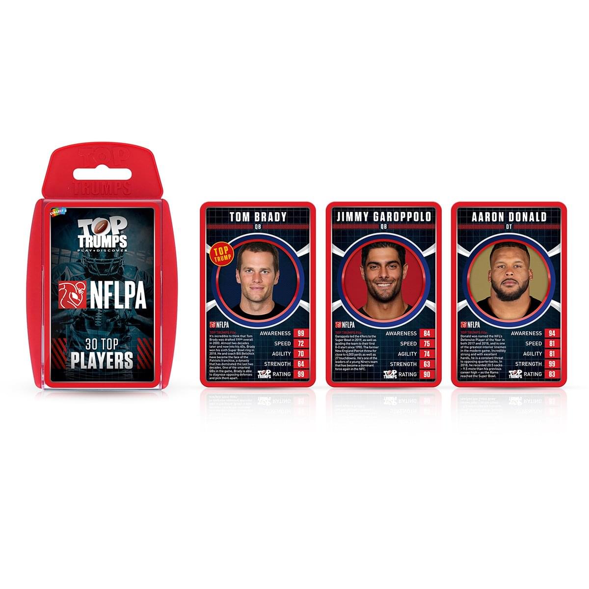 Top Trumps Nfl Players association 30 Top Players Card Game 