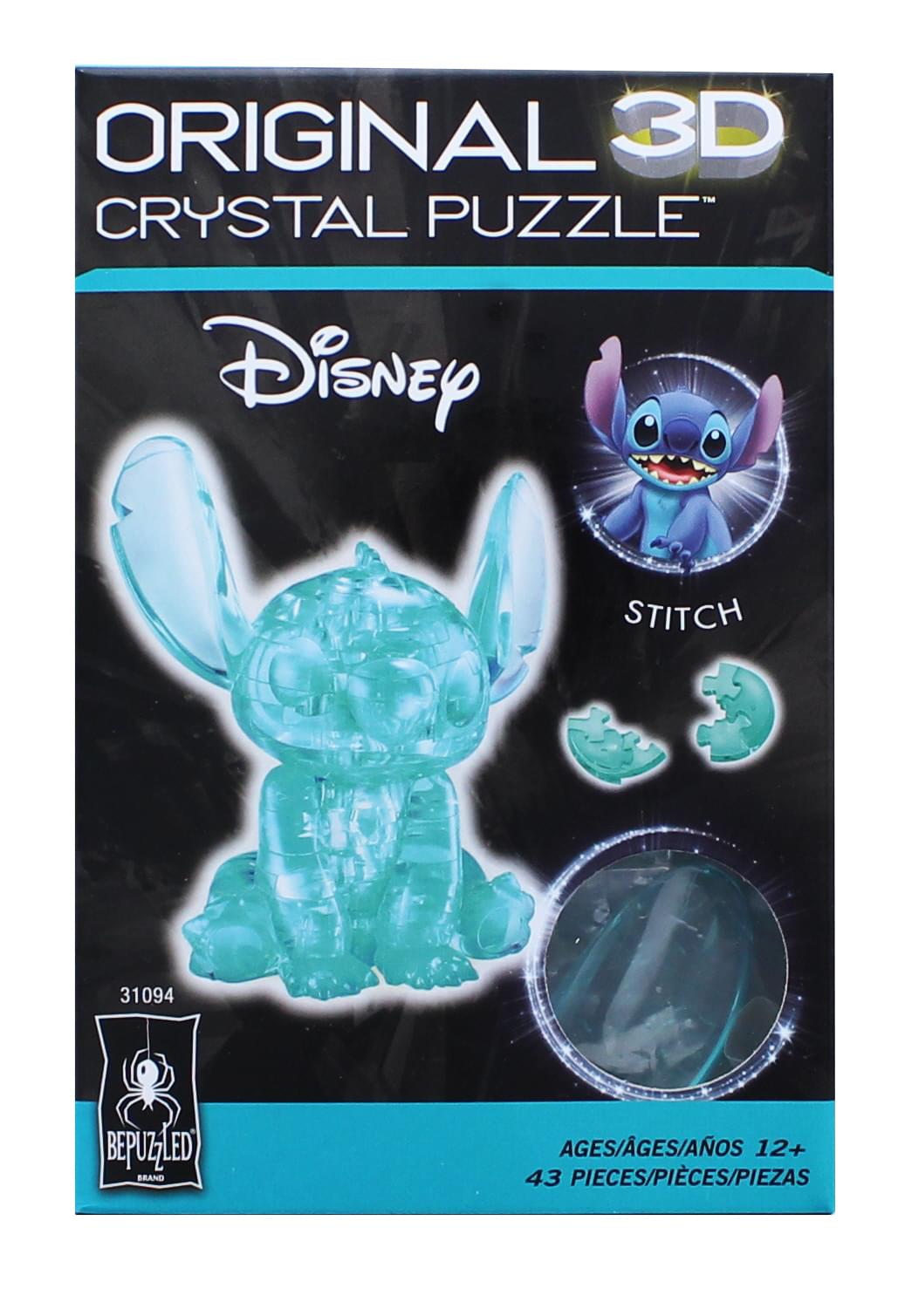 Puzzle Crystal Gallery Stitch (Blue) Lilo & Stitch 3D puzzle 43 pieces, Toy Hobby