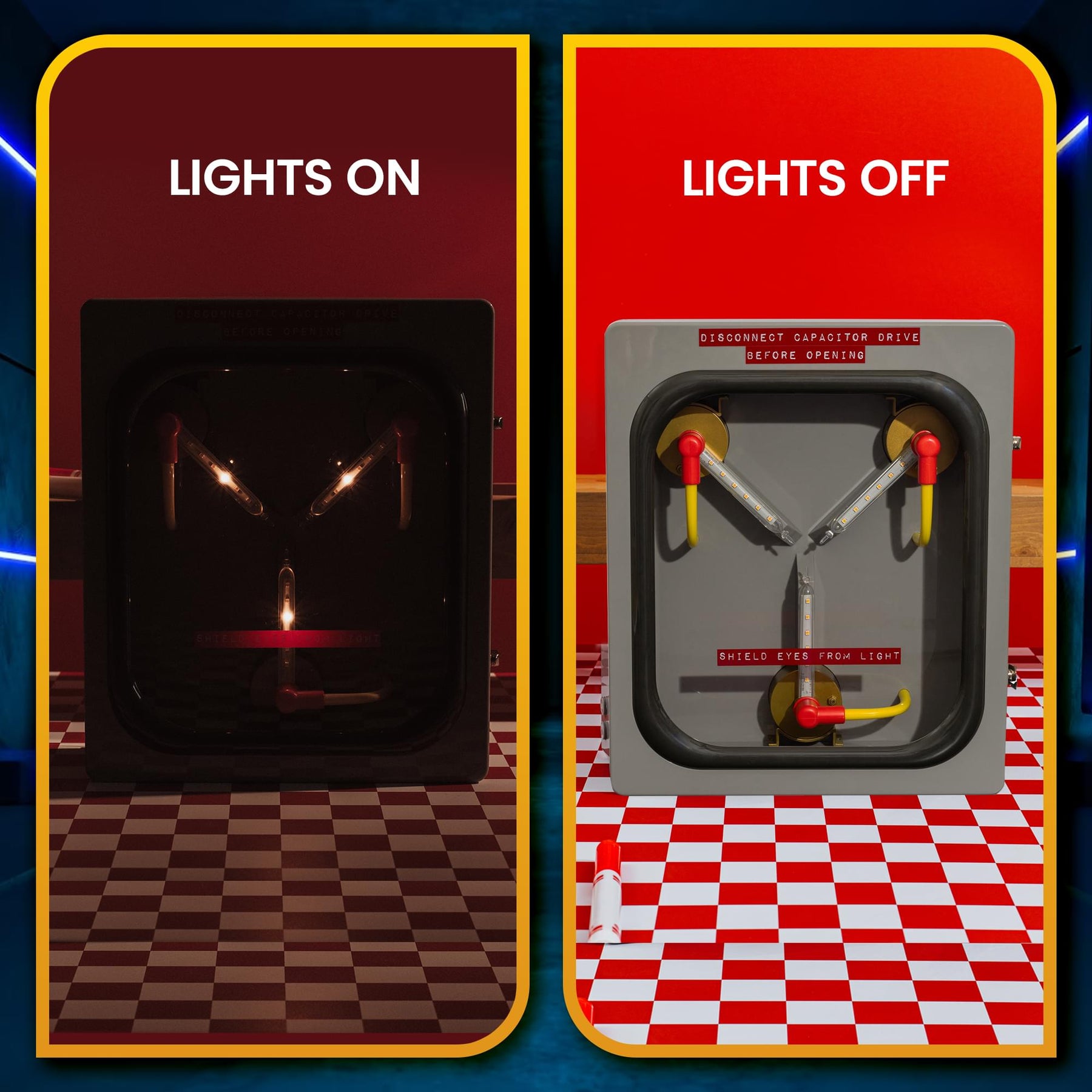 Back To The Future Life-Size 1/1 Scale Flux Capacitor Replica 12-Inch LED Mood Light