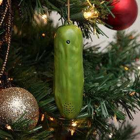 Lucky Electronic Yodelling Pickle Holiday Ornament