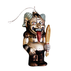 Krampus Glass Holiday Ornament