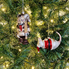 Krampus Glass Holiday Ornament