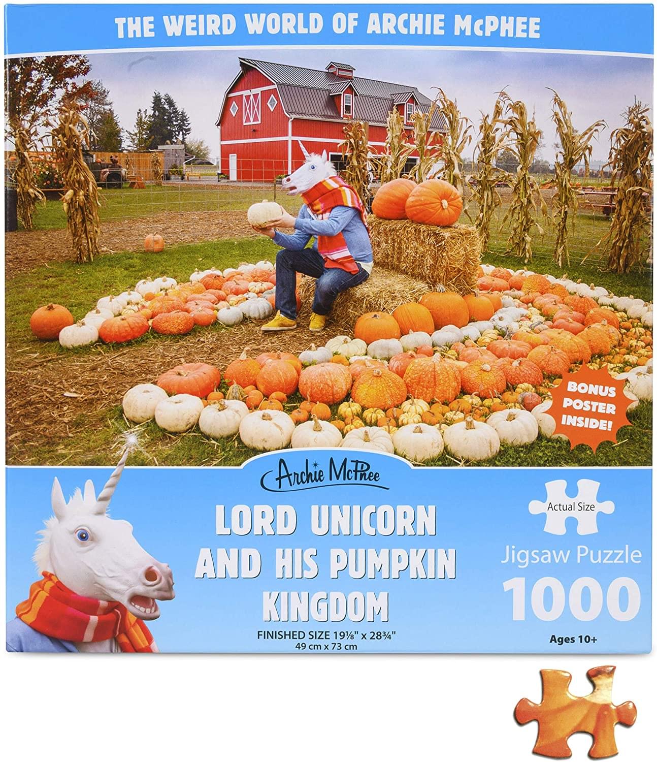 Lord Unicorn and His Pumpkin Kingdom 1000 Piece Jigsaw Puzzle