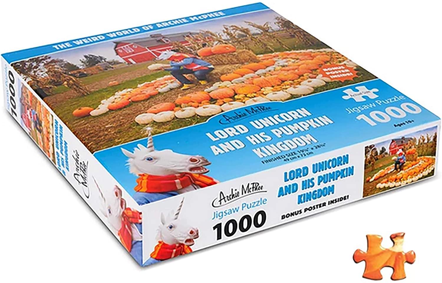 Lord Unicorn and His Pumpkin Kingdom 1000 Piece Jigsaw Puzzle