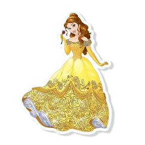 Disney Princess Belle 4 x 8 Inch Glitter Decal