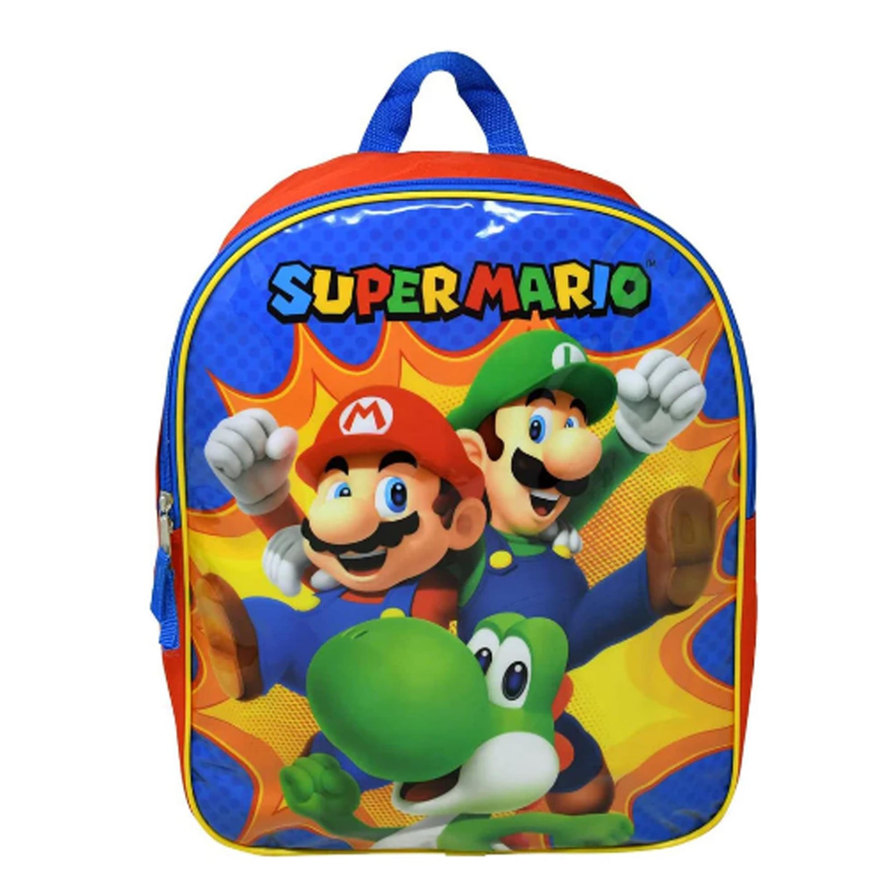 Super Mario 15 Inch Kid's Backpack | Mario, Luigi, & Yoshi