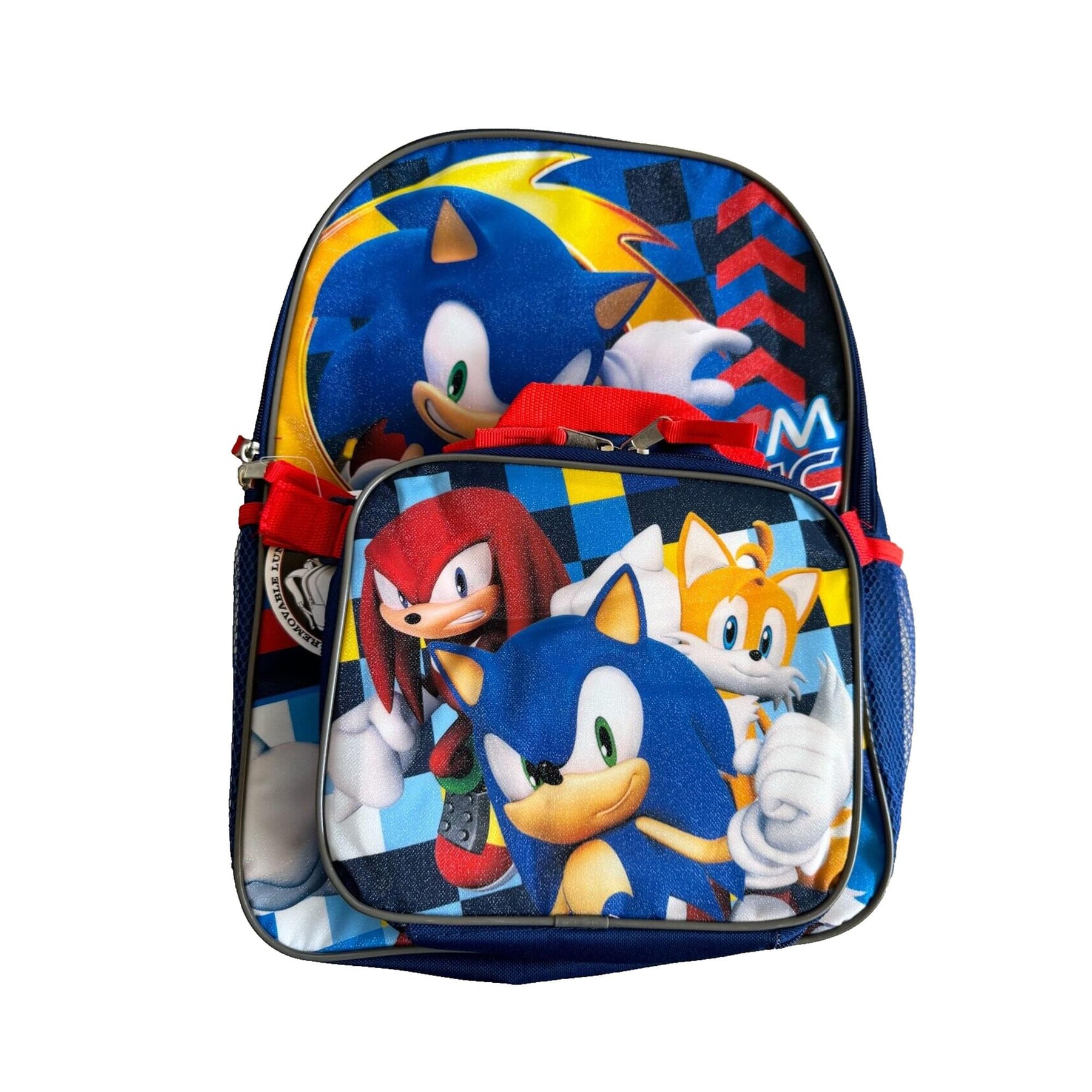 Sonic the Hedgehog "Team Sonic" 16 Inch Backpack with Lunch bag