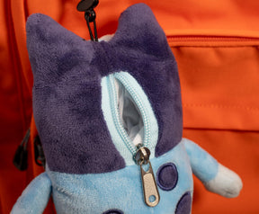 Bluey 8 Inch Zipper Plush with Backpack Clip