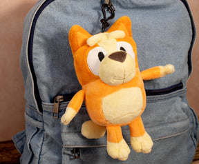 Bluey Bingo 8 Inch Zipper Plush with Backpack Clip