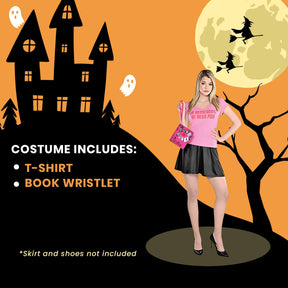 Mean Girls: On Wednesday We Wear Pink Costume Kit Adult | T-Shirt, Burn Book Wristlet