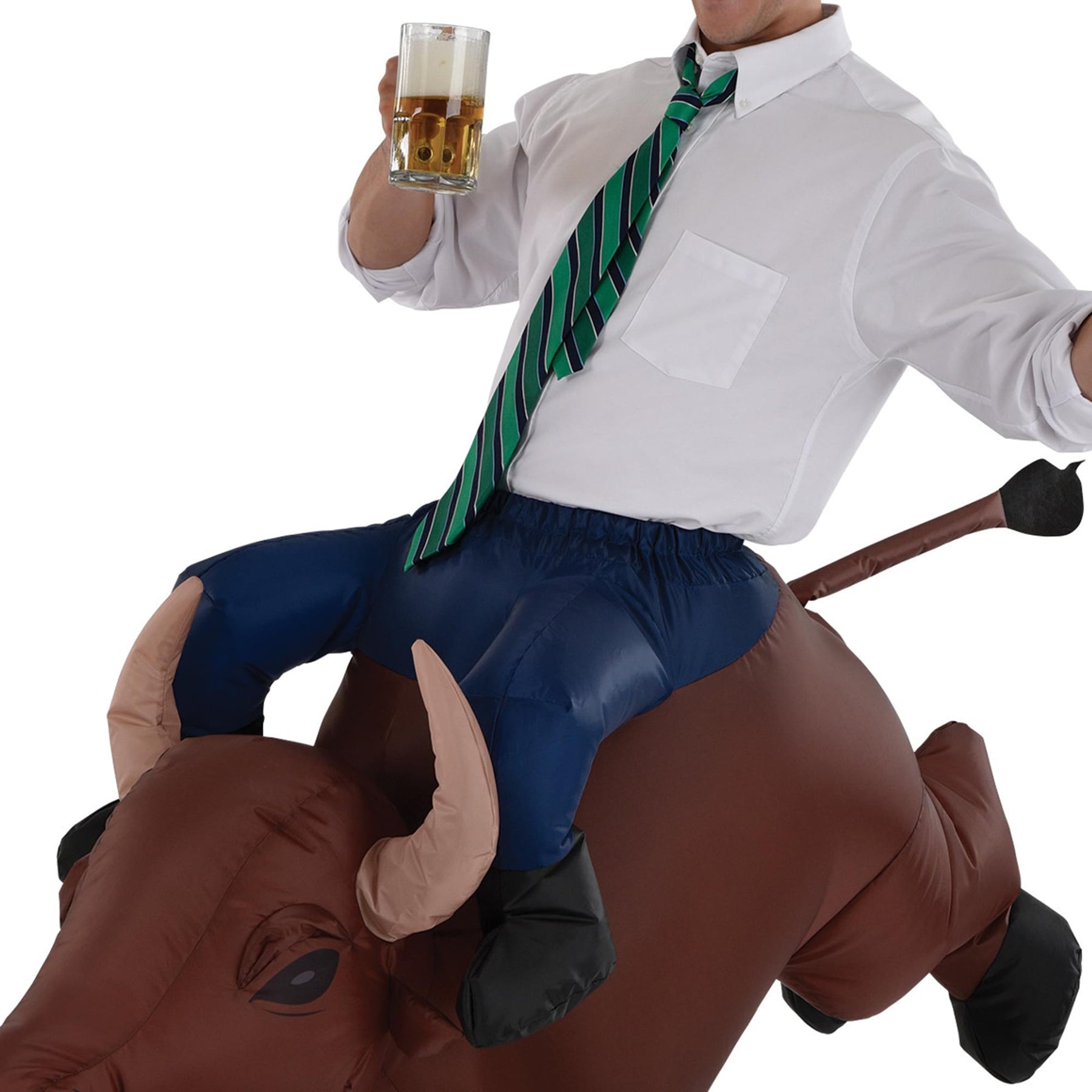 Inflatable Bull Rider Adult Costume | One Size