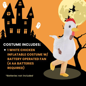 Chicken Adult Inflatable Costume | One Size Fits Most