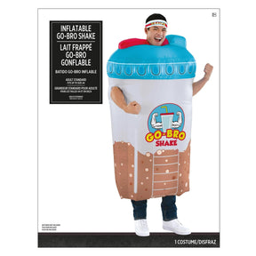 Inflatable Bro-Tein Shake Adult Costume | One Size