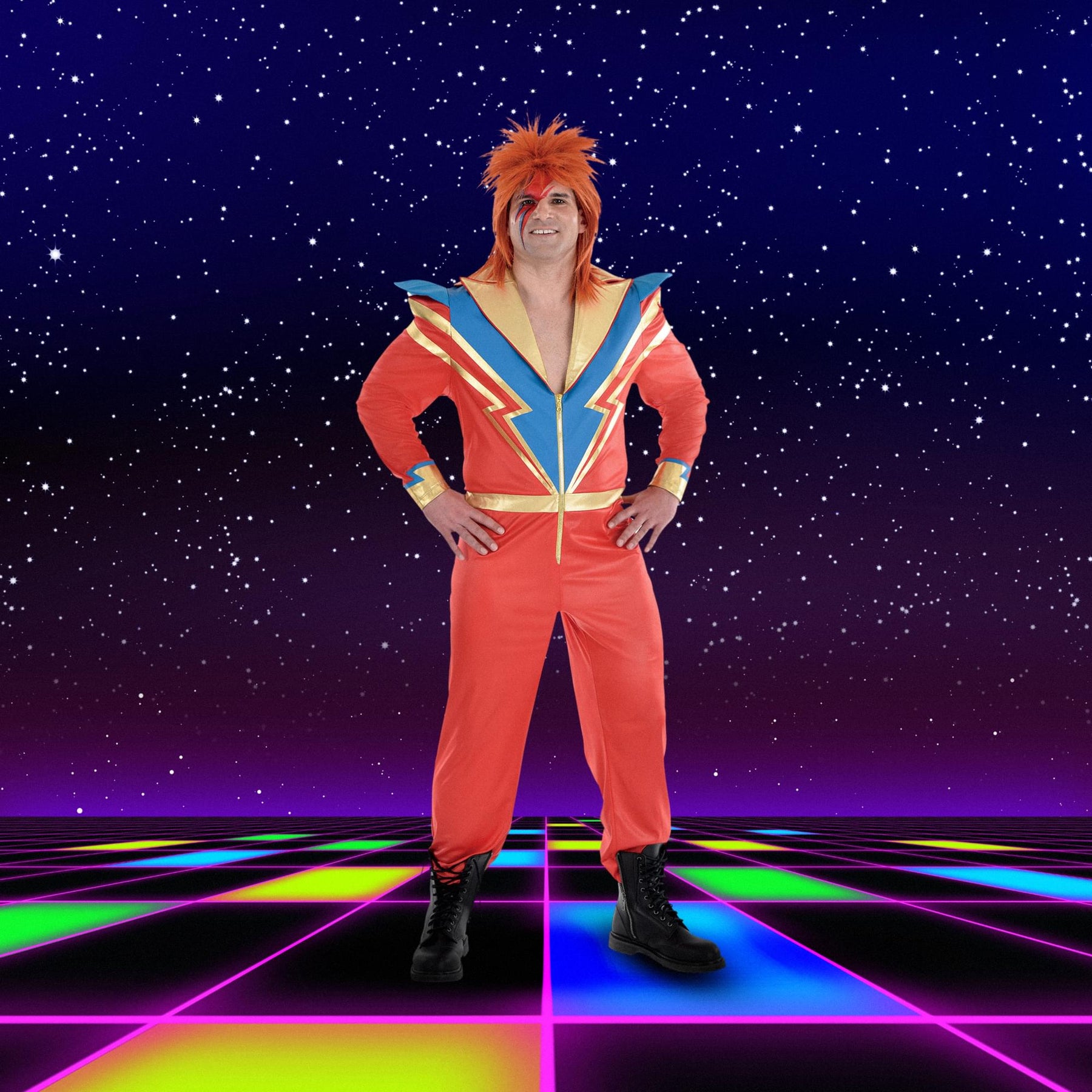 Glam Rock Jumpsuit Adult Costume