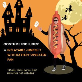 Inflatable Hot Dog Adult Costume | One Size