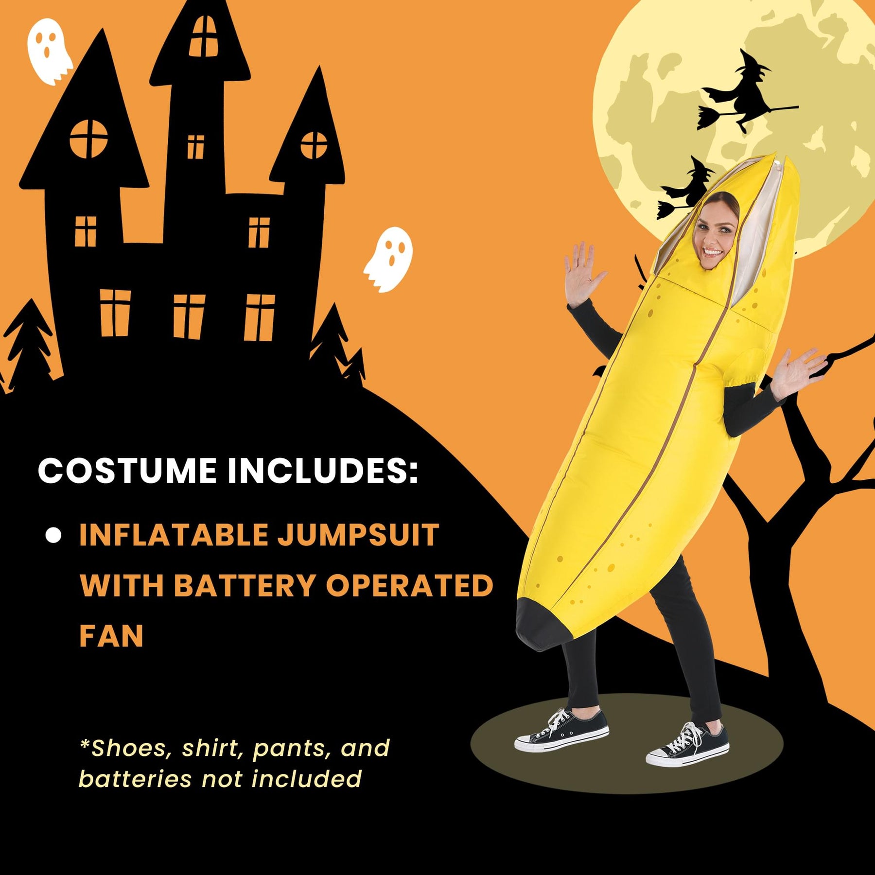 Inflatable Banana Adult Costume | One Size