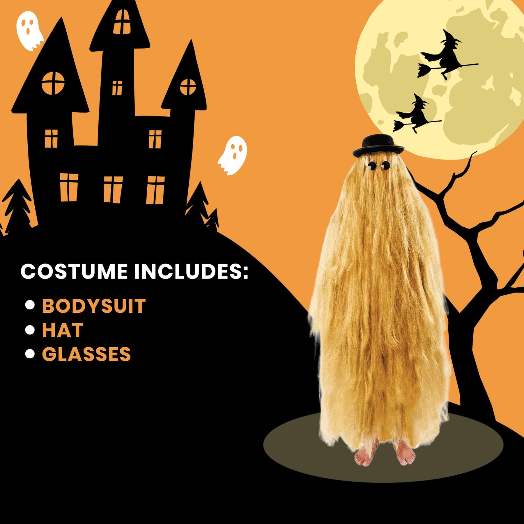 Hairy Relative Adult Costume