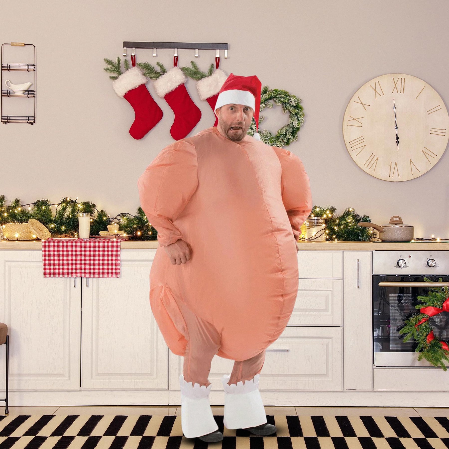 Inflatable Christmas Roast Turkey Adult Costume