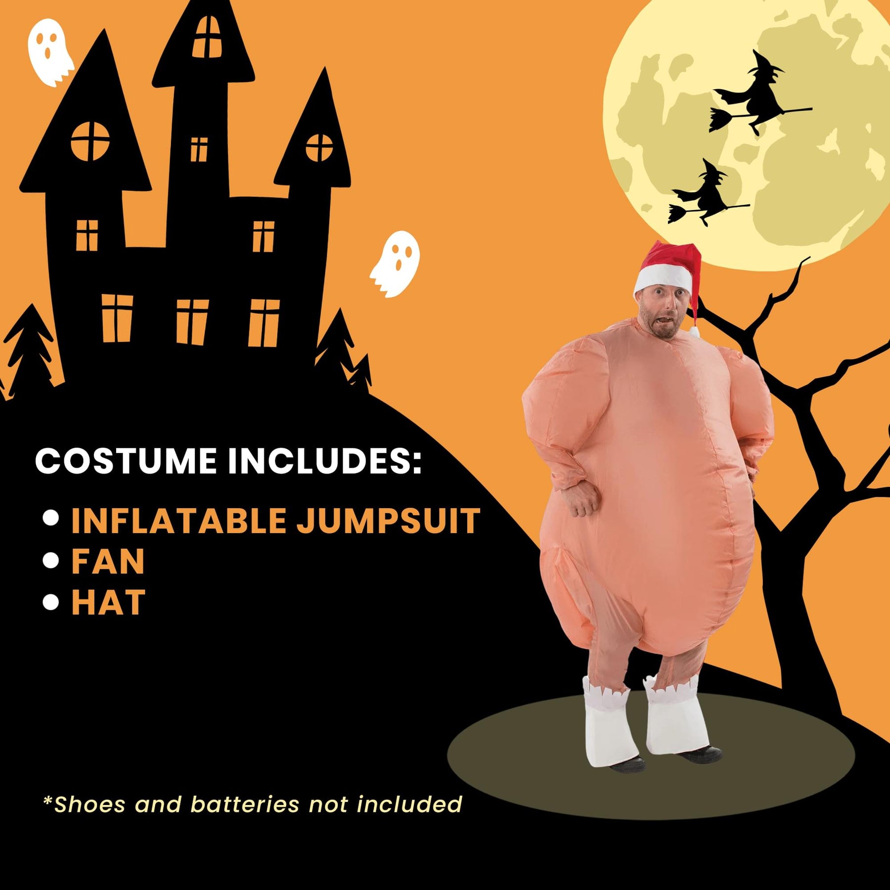 Inflatable Christmas Roast Turkey Adult Costume