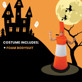 Road Cone Adult Costume - One Size