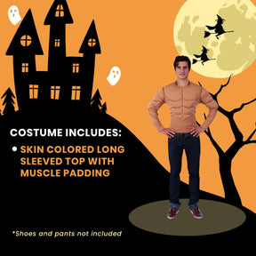 Padded Muscle Chest Adult Costume Shirt