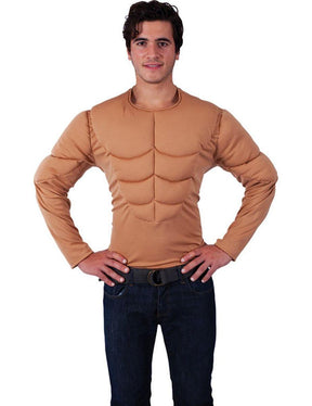 Padded Muscle Chest Adult Costume Shirt