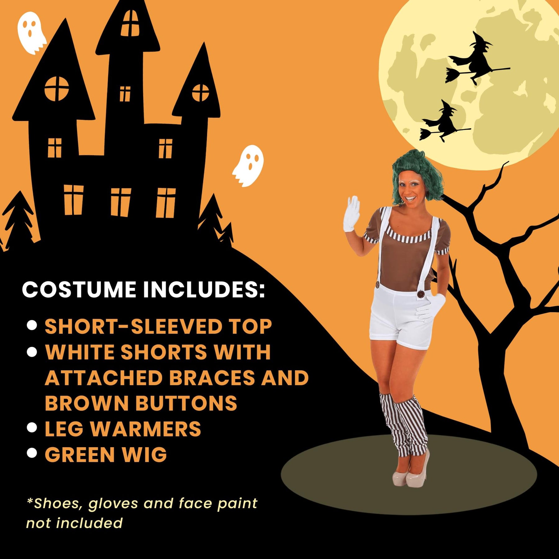 Chocolate Worker/Oompa Loompa Women's Costume