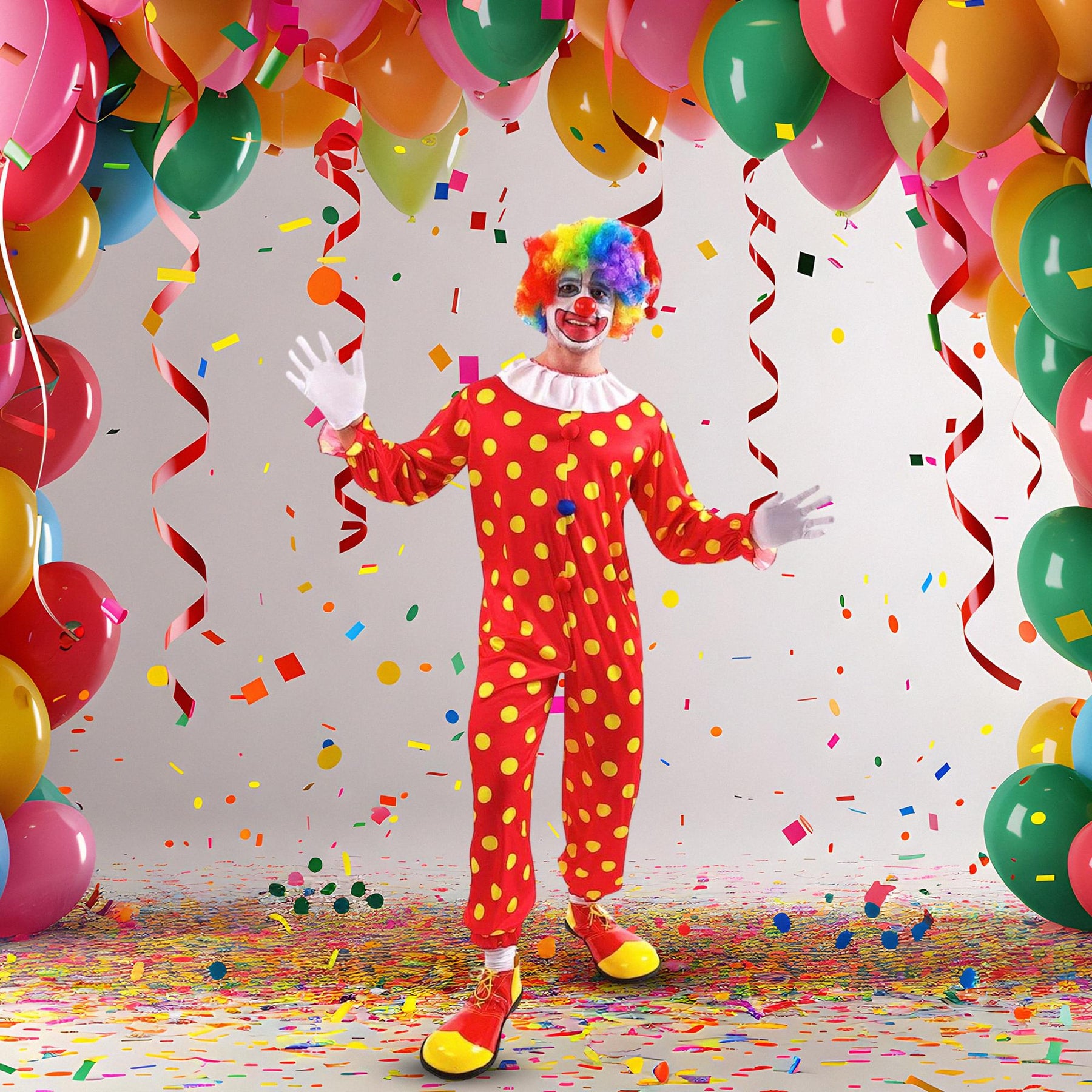 Bobbles The Clown Adult Costume